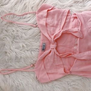 Pink Tie Top Dress